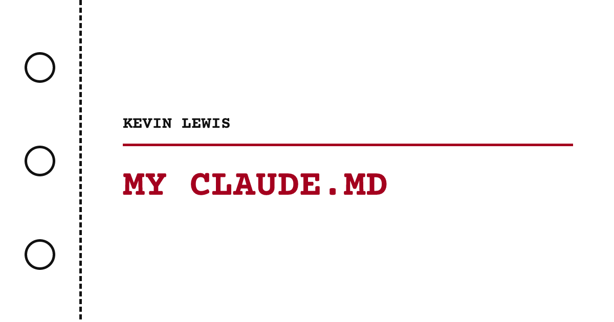My Claude.md